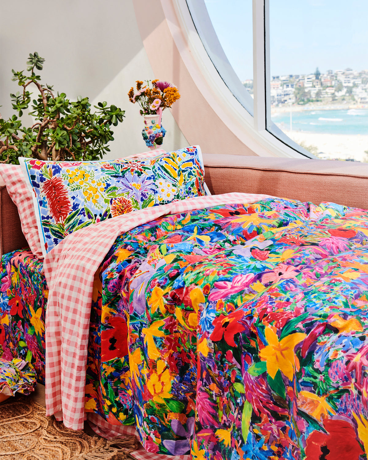 Wild Flowers Organic Cotton Pillowcase 1P Single - Kip&Co X Ken Done