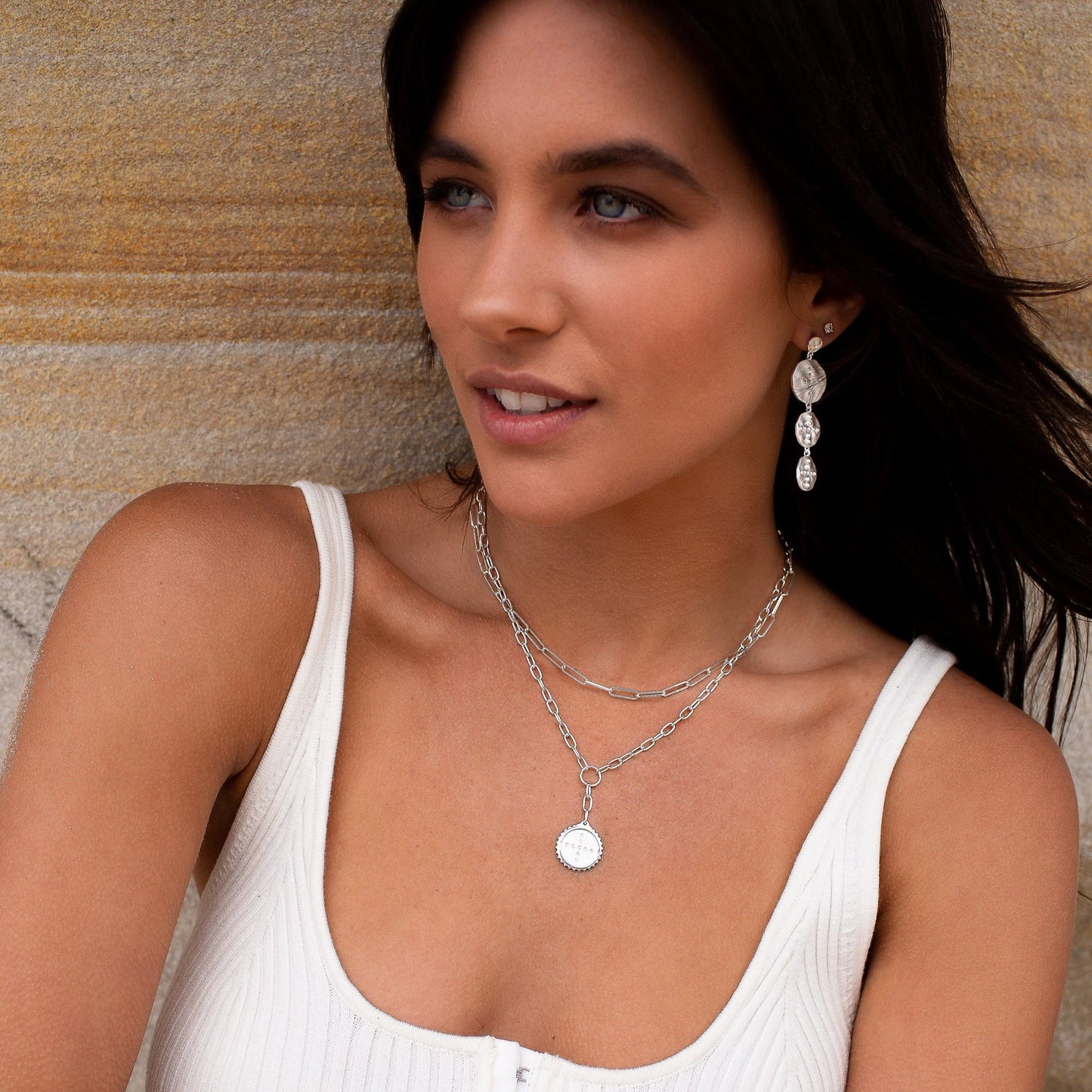 Halcyon Drop Necklace- Murkani
