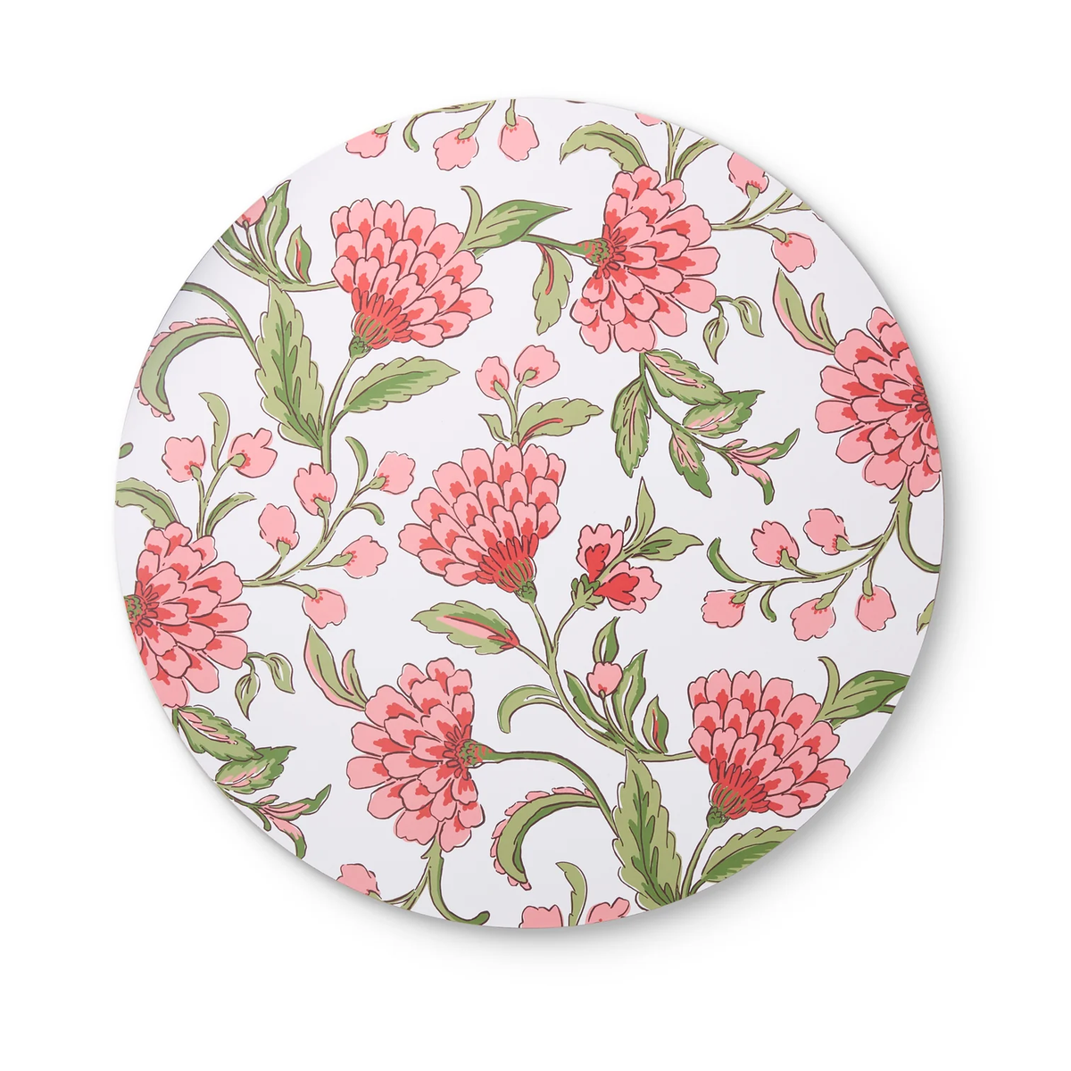 Georgia Pink Round Hard Placemat Set 4