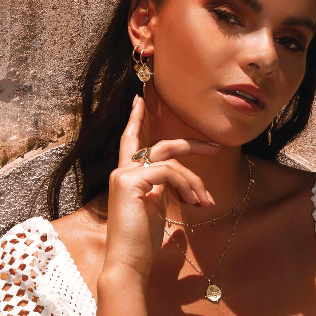 Sahara Small Hoop Earrings- Murkani