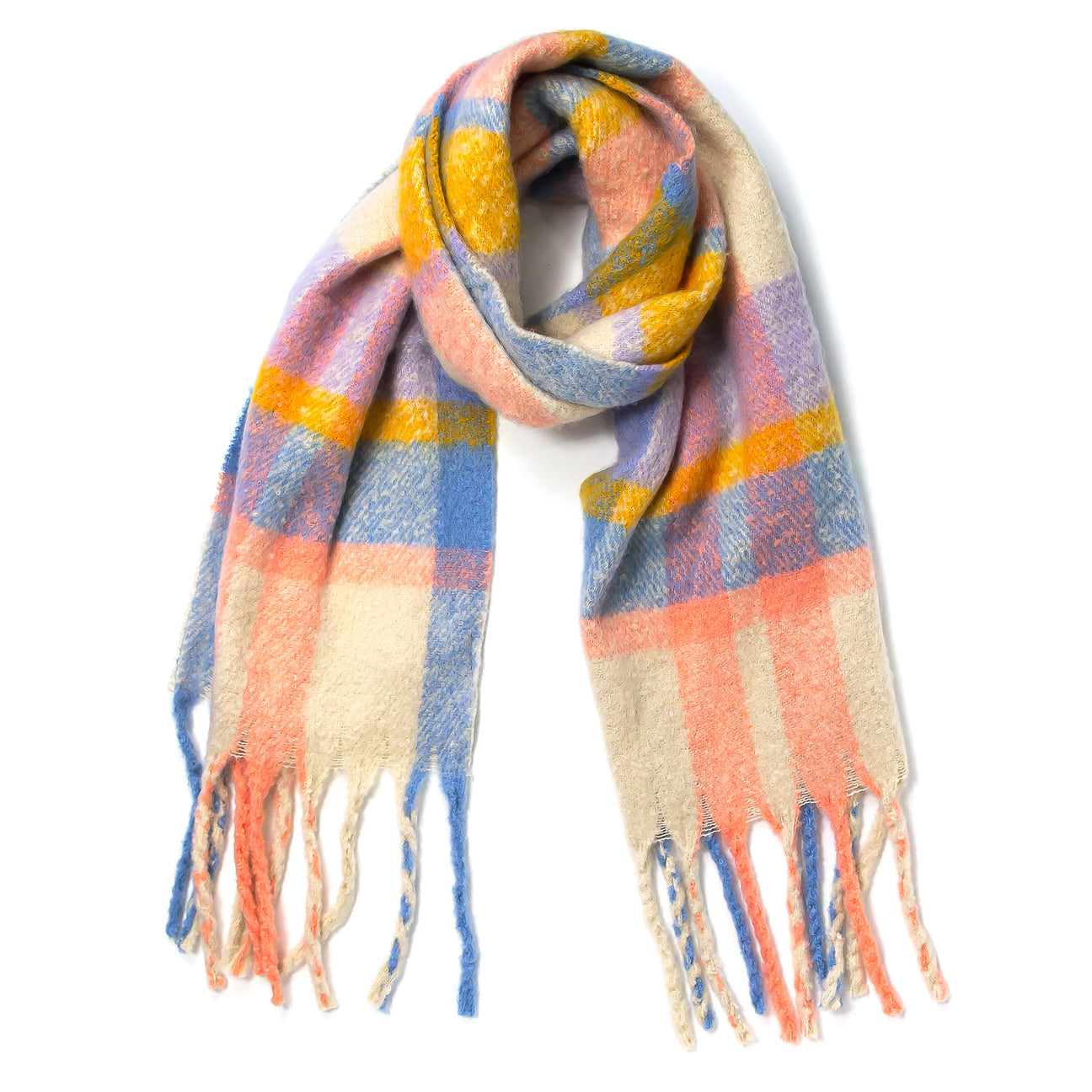 Colourful Tartan Scarf - Rare Rabbit