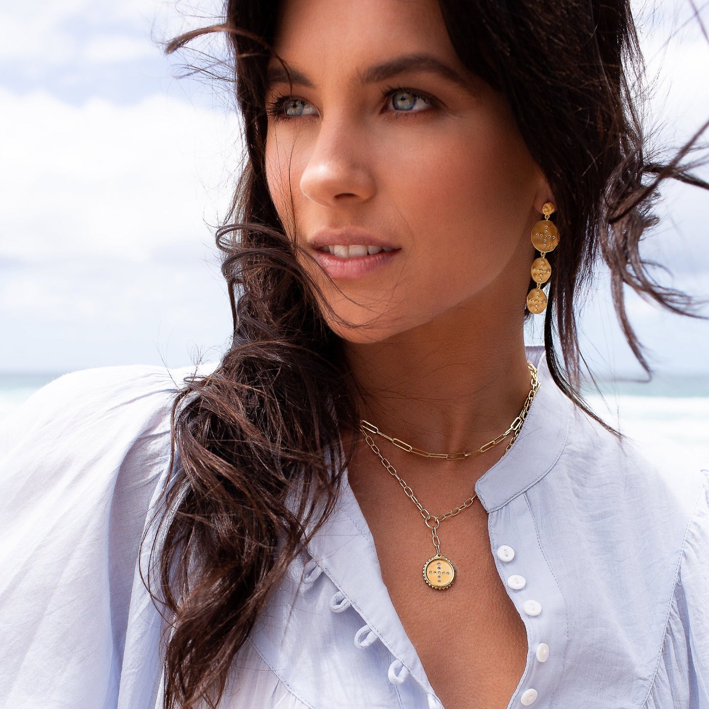 Halcyon Drop Necklace- Murkani
