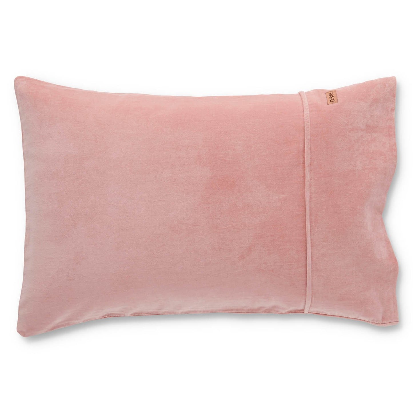 Shrimp Velvet Pillowcase 2 Std Set - Kip&Co