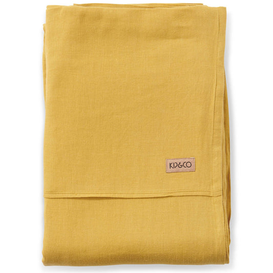 American Mustard Linen King Flat Sheet