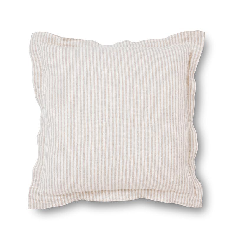 Hayes Natural/White Pinstripe Cushion
