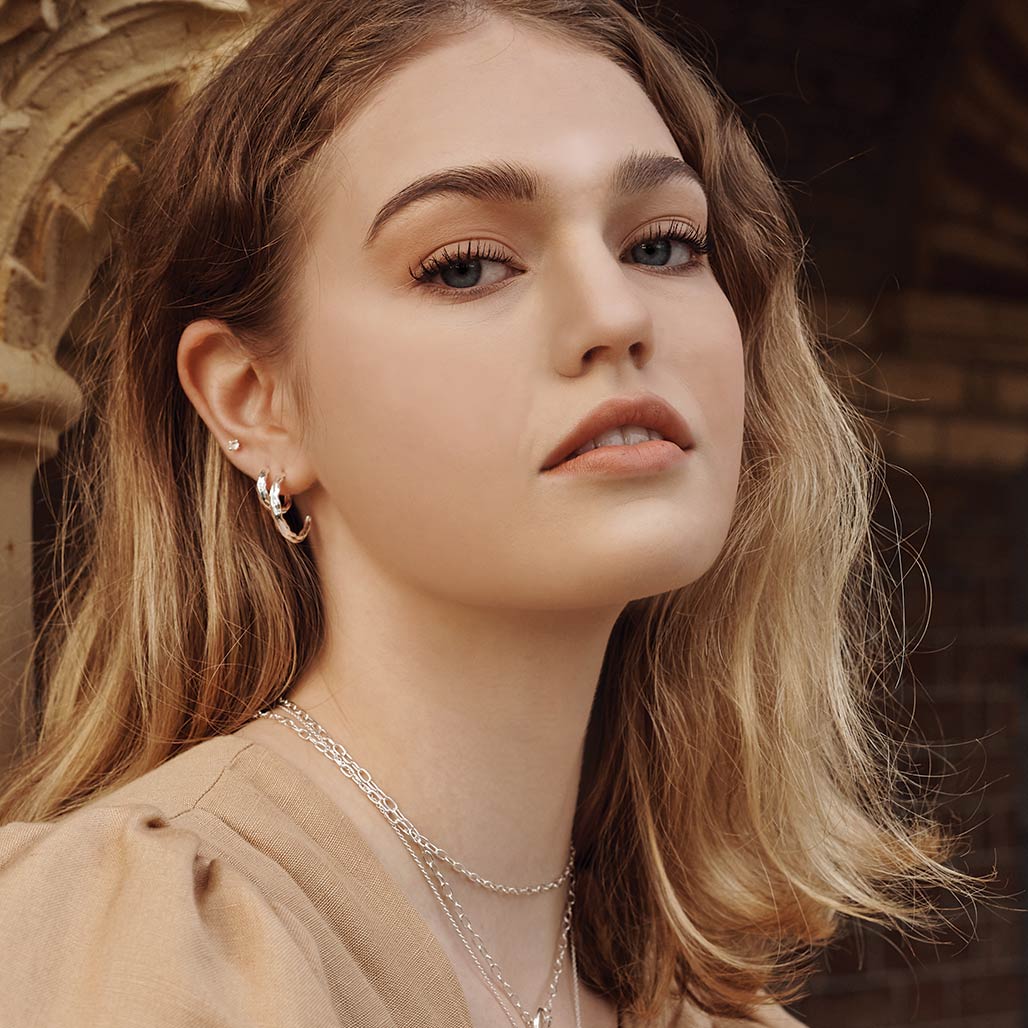 Vintage Medium Hoops Sterling Silver - Murkani