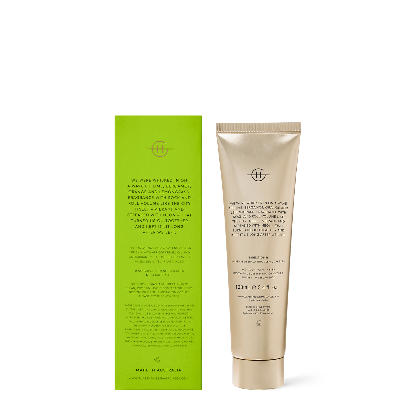 We Met In Saigon 100ml Hand Cream - Glasshouse Fragrances