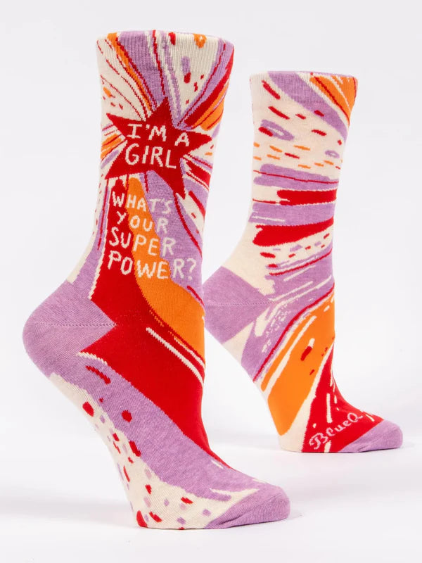 I'm A Girl Superpower Socks