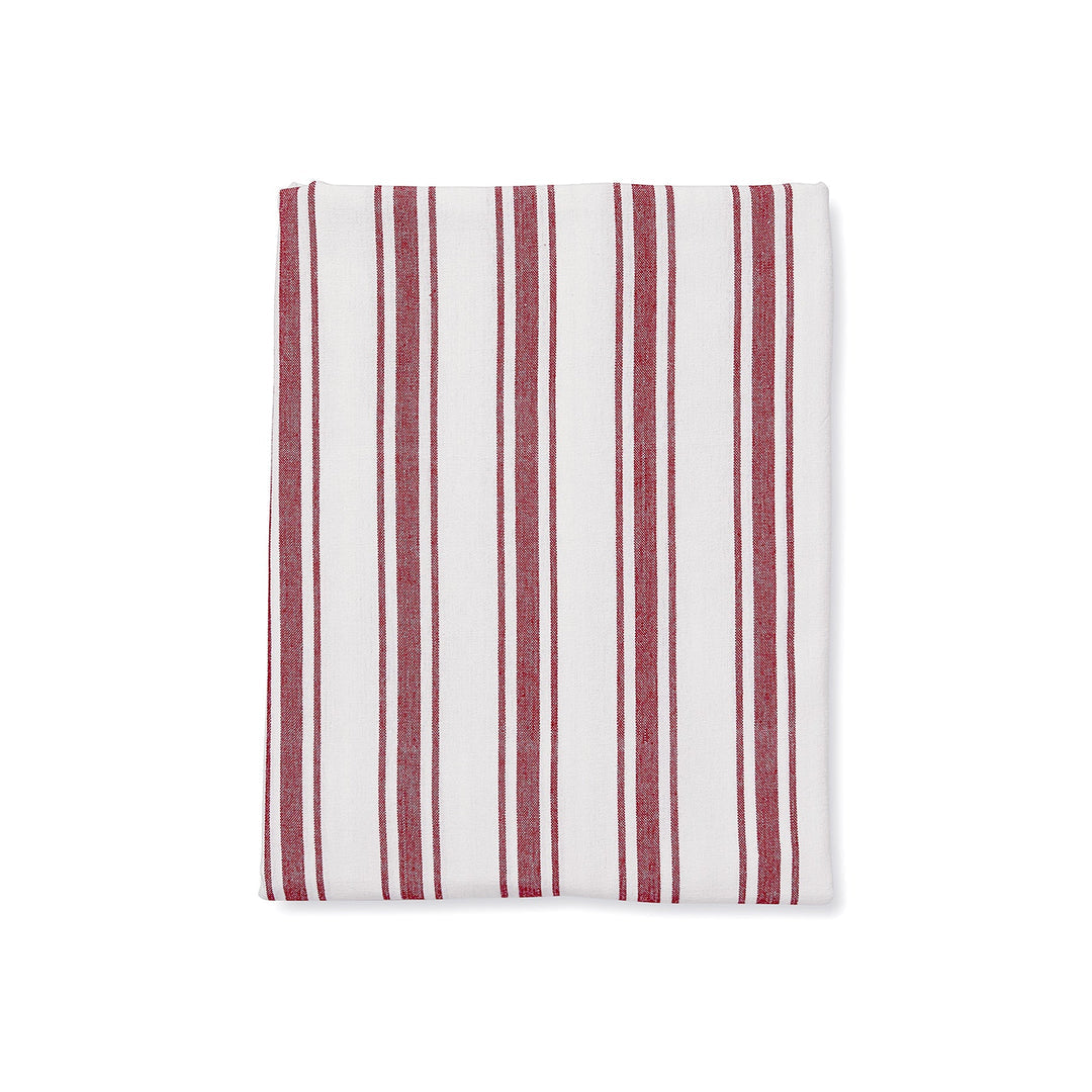 Taylor Stripe Red Tablecloth - Madras Link