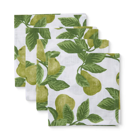 Pear Tree Napkin Set/4