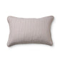 Sinclair Coffee Stripe Quilted Pillow Case Set 2