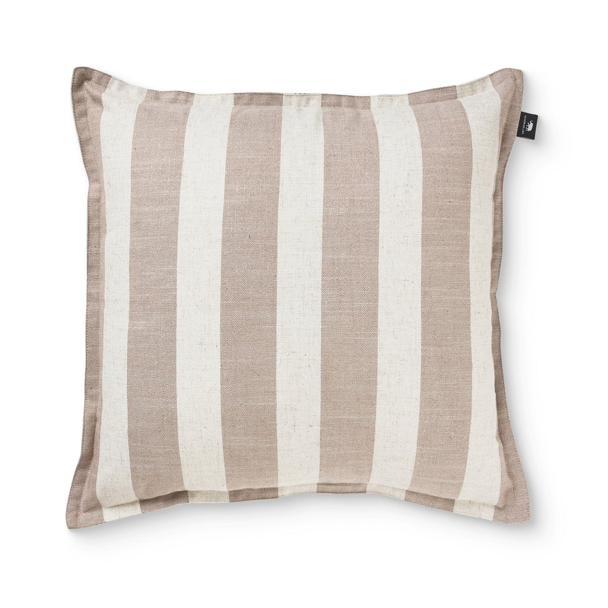 Rye Coffee Stripe Cushion 50cm