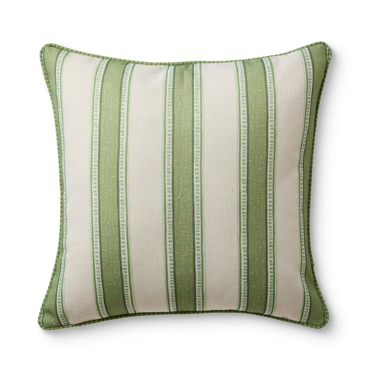 Sailor Green Stripe Reversible Outdoor Cushion