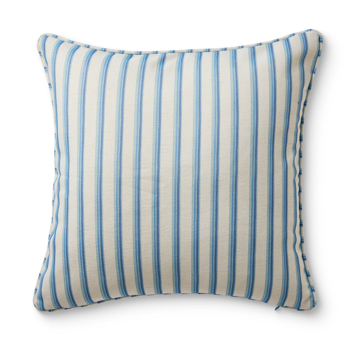 Asher Ocean Blue Reversible Outdoor Cushion 50cm