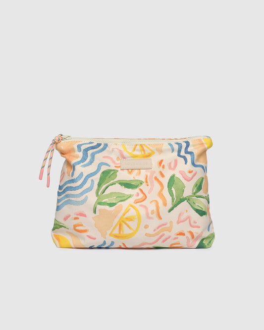 Carly Pouch Lemon Print