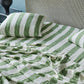 Moss Stripe Linen Pillowcases
