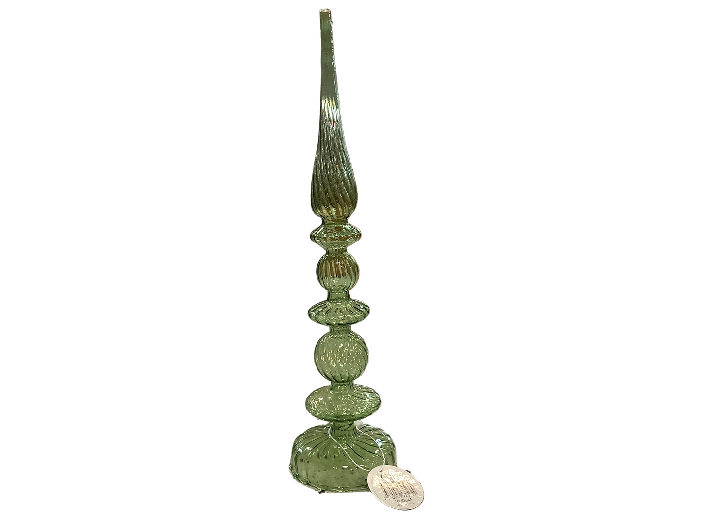 Finial Green Glass Tree