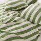 Moss Stripe Linen Pillowcases
