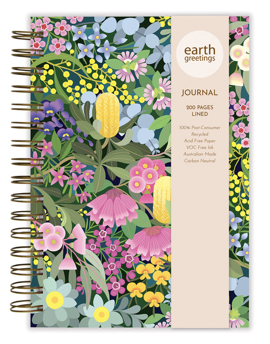 Where Flowers Bloom A5 Lined Journal - Earth Greetings