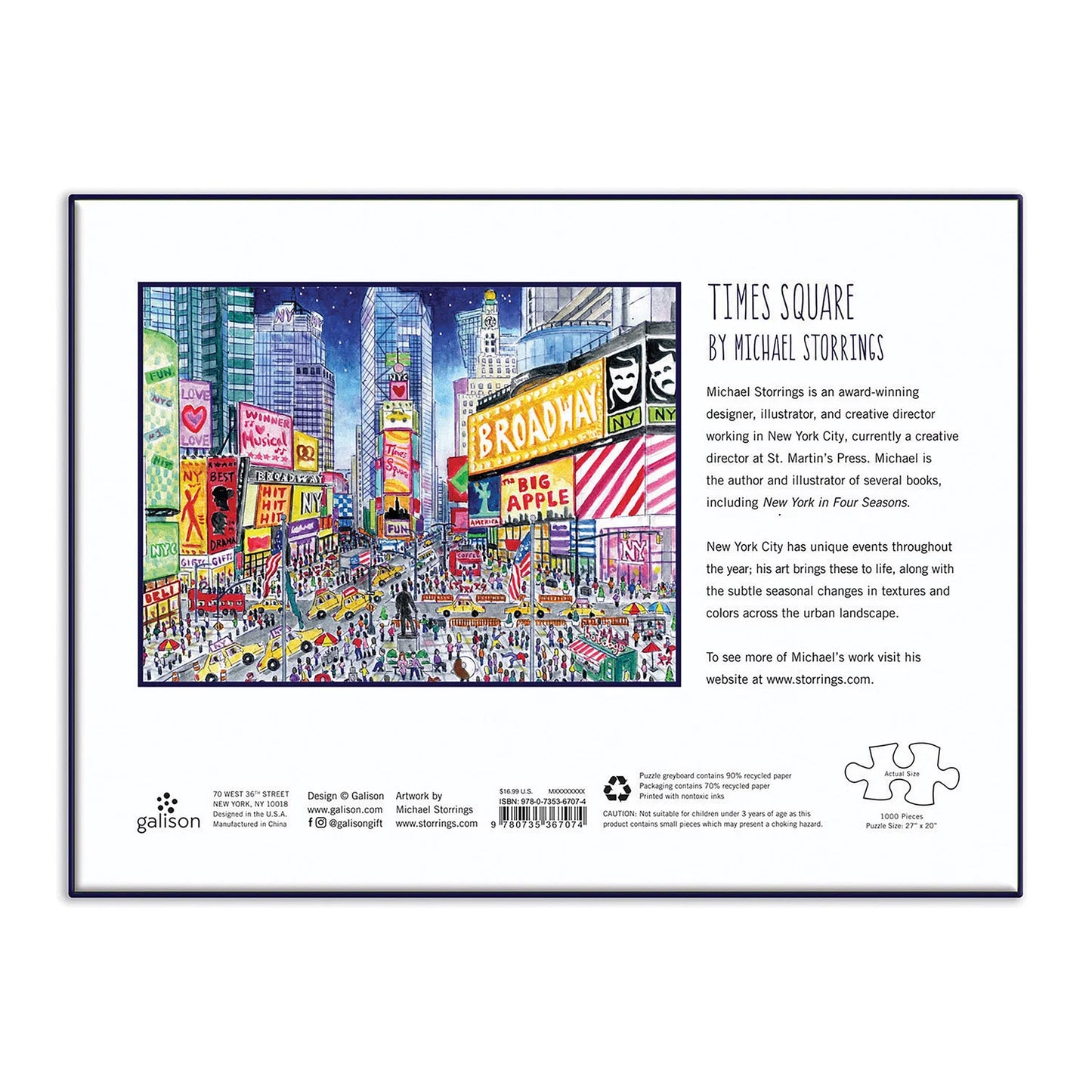 Storrings Times Square Puzzle - 1000pc