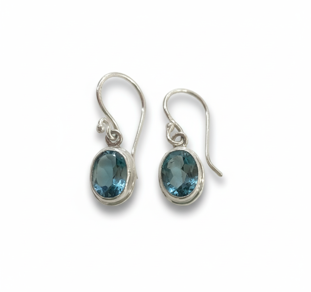 Blue Topaz Earrings