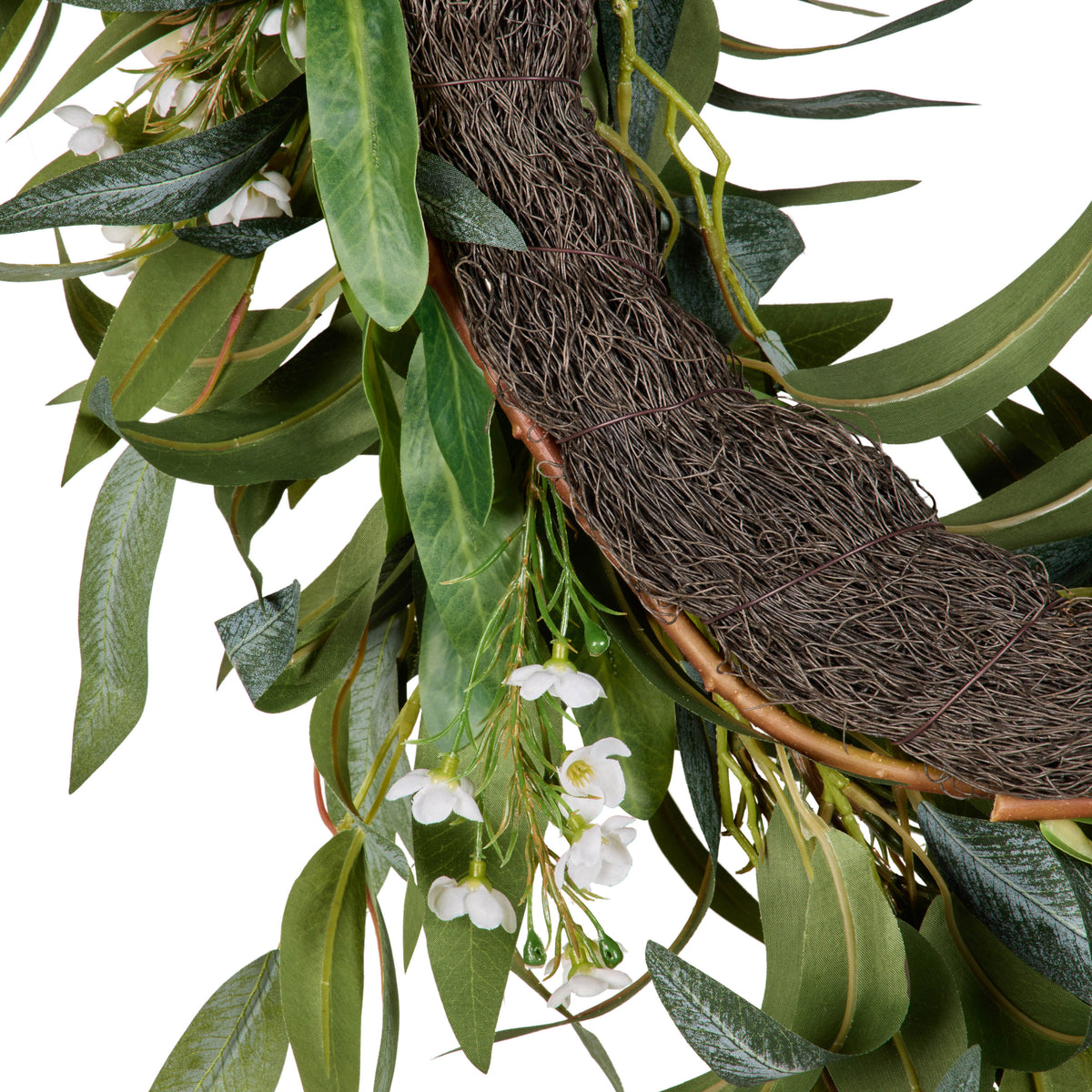 Protea Eucalyptus Wreath Cream & Green