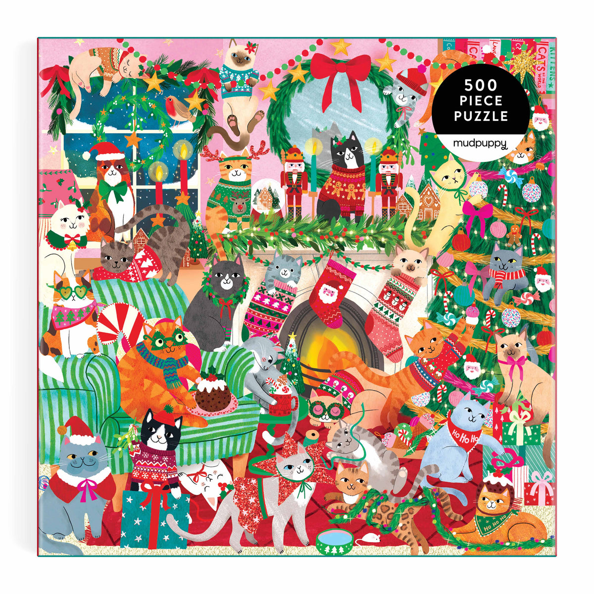 Merry Catmas Family Puzzle - 500pc