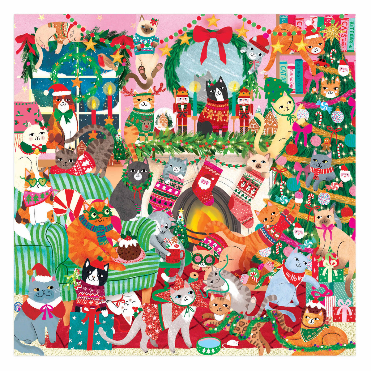 Merry Catmas Family Puzzle - 500pc
