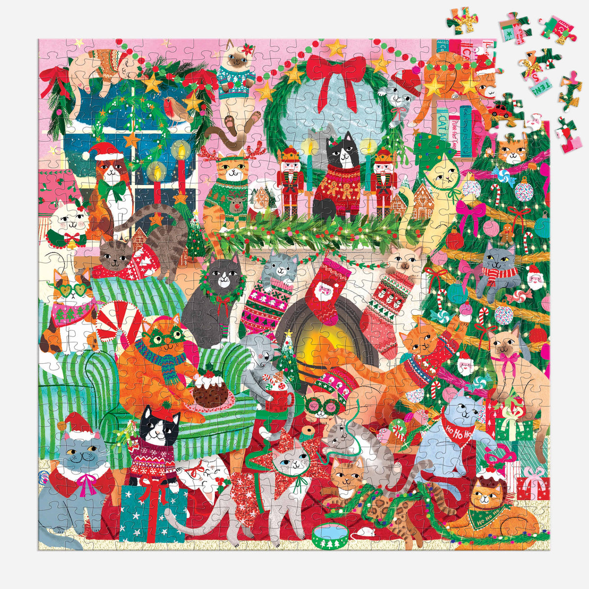 Merry Catmas Family Puzzle - 500pc