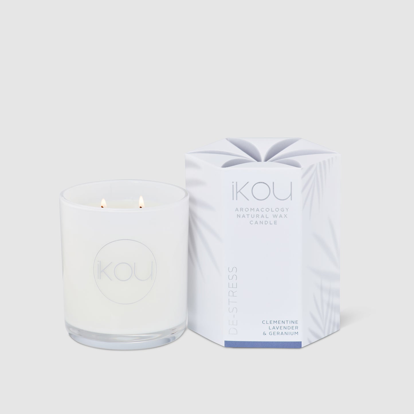 De-Stress Large Glass Candle