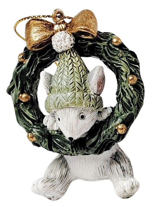 Playful Christmas Mice Hanging Decorations