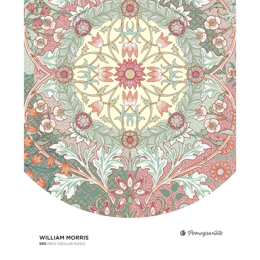 500-Piece Circular Jigsaw Puzzle-William Morris