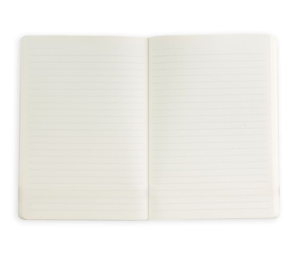 Kaleido A5 Textured Soft Cover Notebook-White Orchid