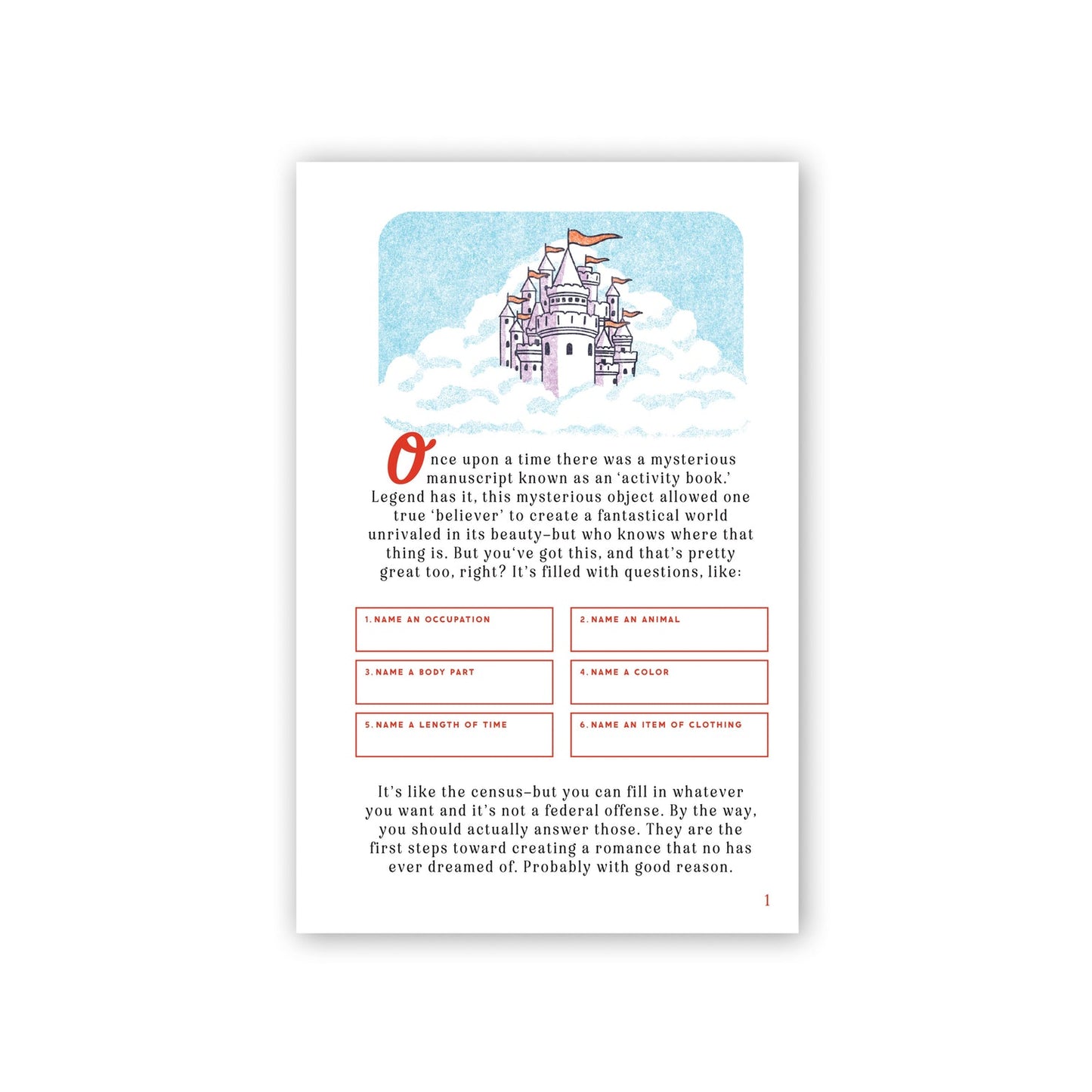Make Your Own Romantasy Activity Book