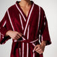 Ruby Rose Stripe Bamboo Terry Bath Robe