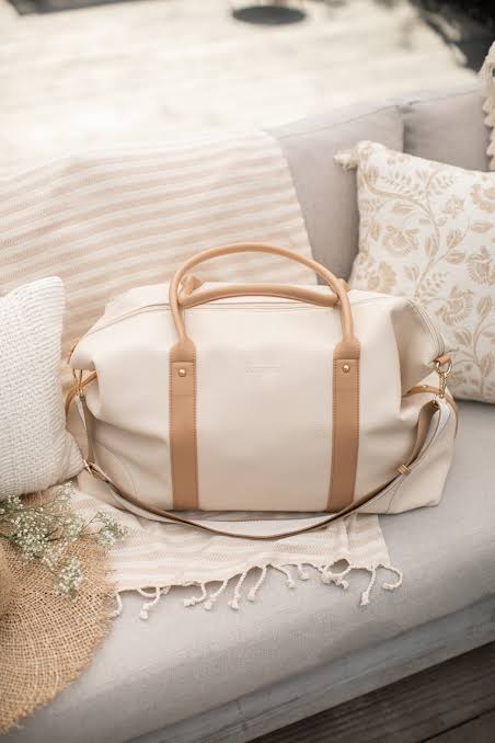 Alexis Stripe Weekender Travel Bag