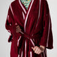 Ruby Rose Stripe Bamboo Terry Bath Robe