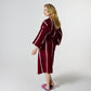 Ruby Rose Stripe Bamboo Terry Bath Robe