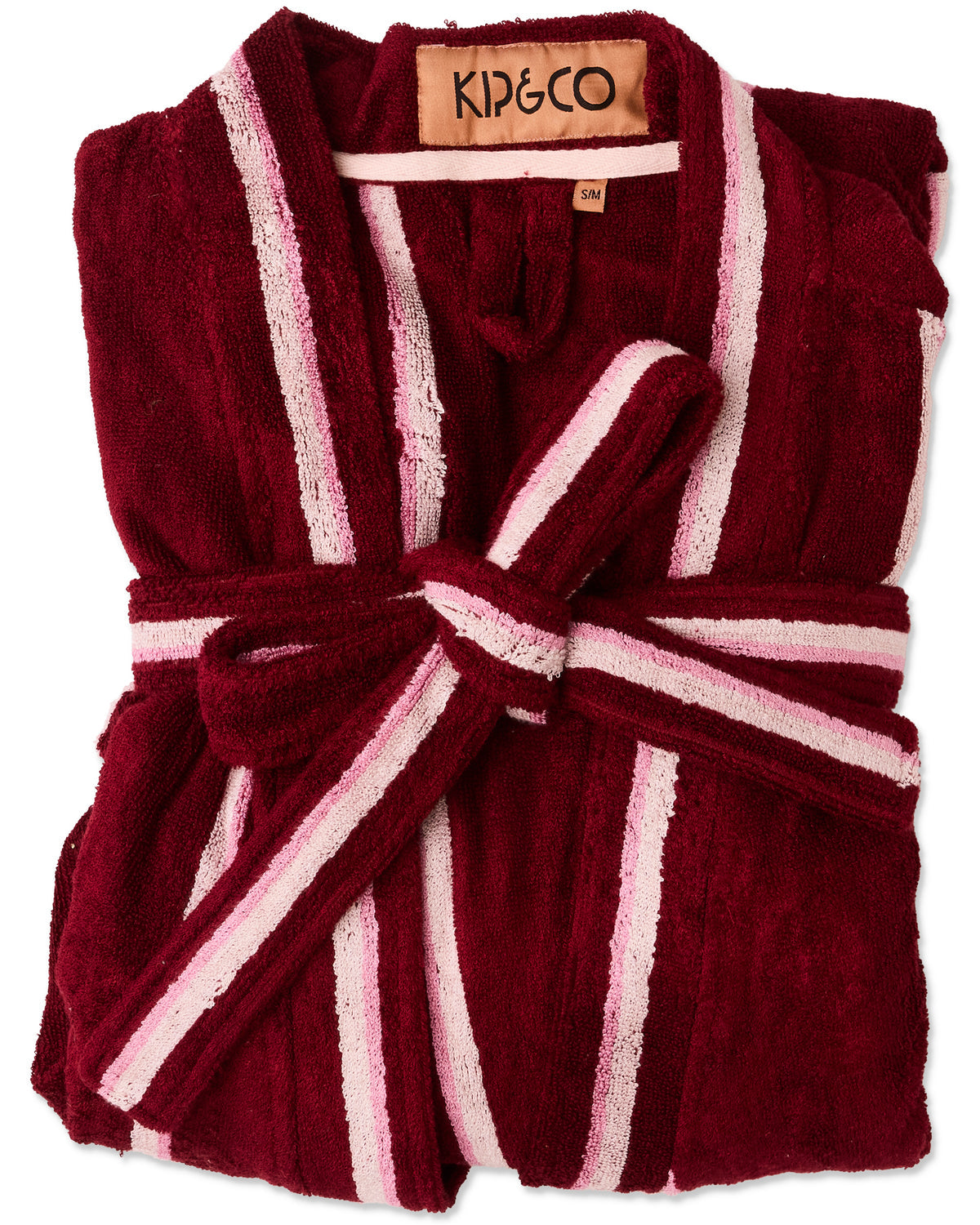 Ruby Rose Stripe Bamboo Terry Bath Robe