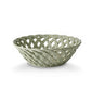 Lattice Woven Ceramic Green Bowl