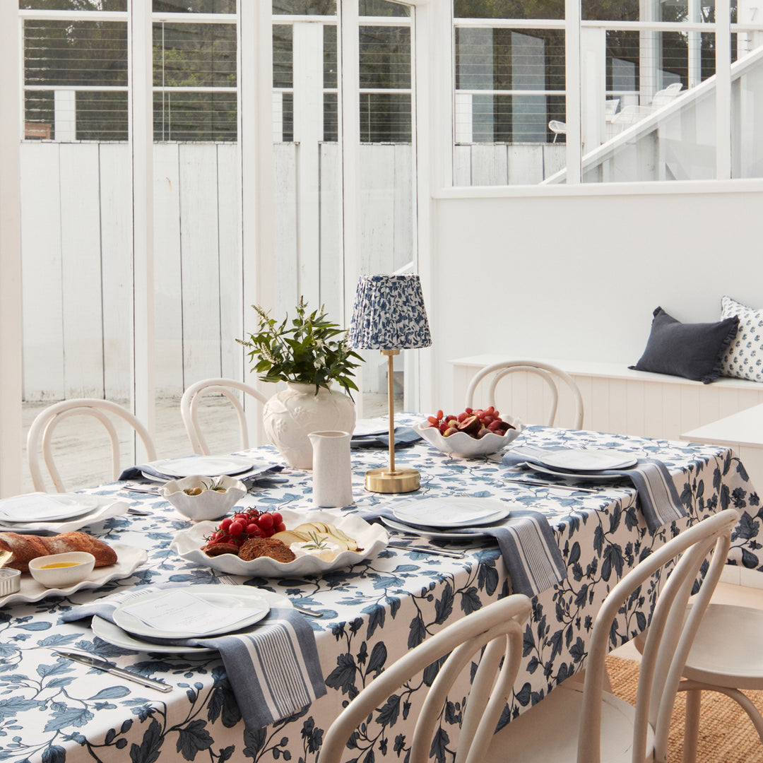 Morgan Dark Blue Tablecloth 150 x 230cm