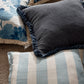 Margot Navy Fringe Cushion