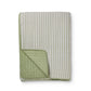 Sinclair Green Stripe Quilted Coverlet