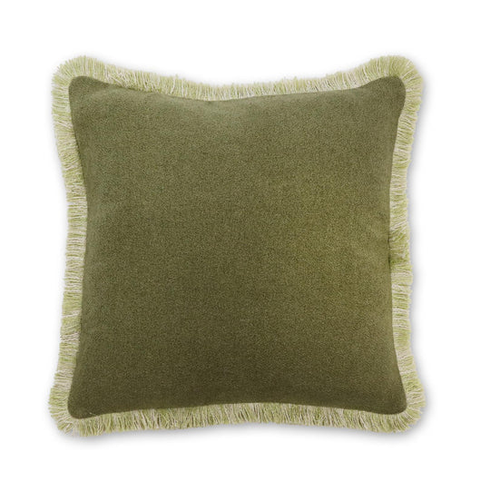 Margot Moss Fringe Cushion