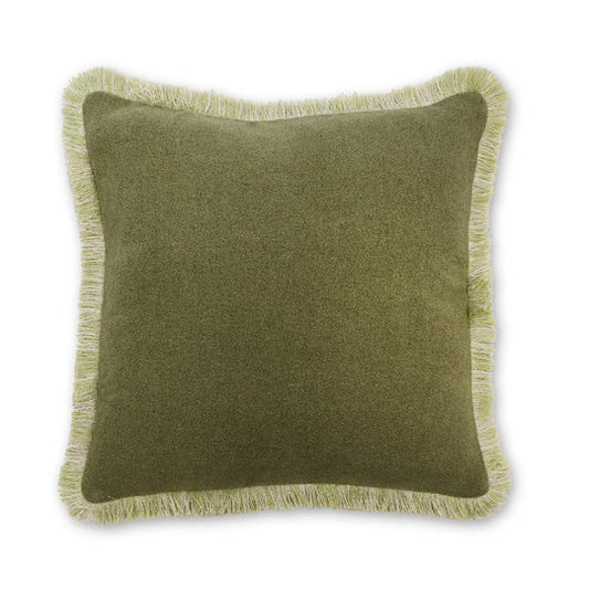 Margot Moss Fringe Cushion