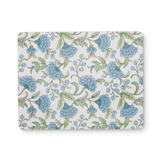 Georgia Blue Rectangle Hard Placemat S/4