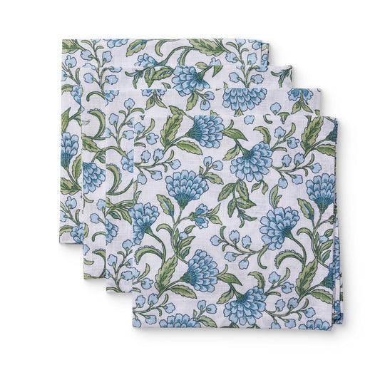 Georgia Blue/Green Napkin Set/4