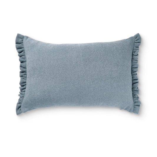 Willa Soft Blue Frill Cushion