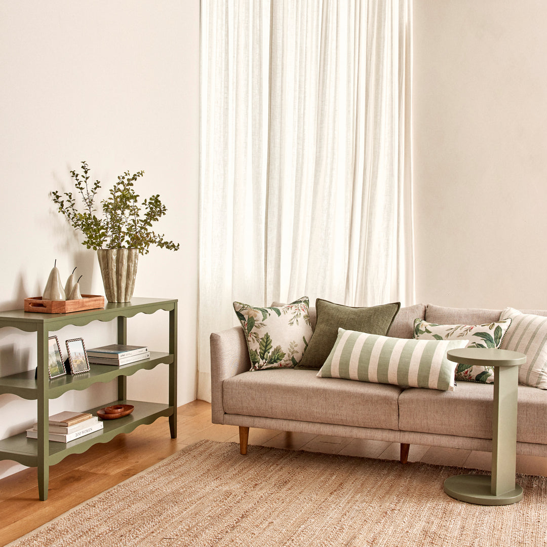 Rye Spruce Stripe Cushion