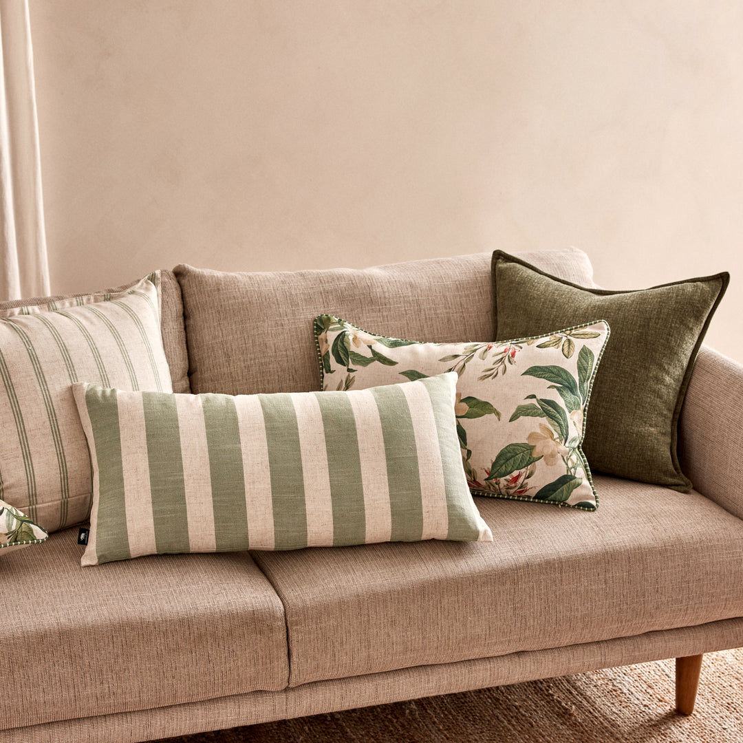 Rye Spruce Stripe Cushion